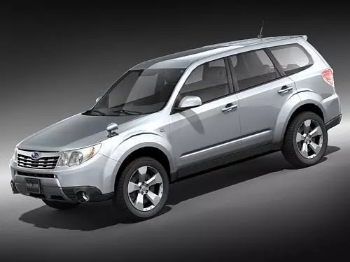 Subaru forester midpoly 3D model_0