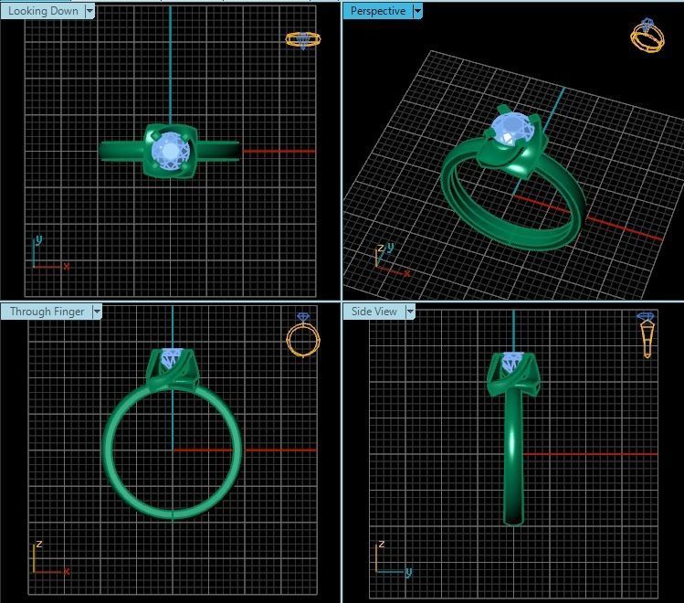 Ring T00659 3D print model_2