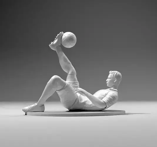 Footballer 02 Flipstrike 01 STL 3D print model