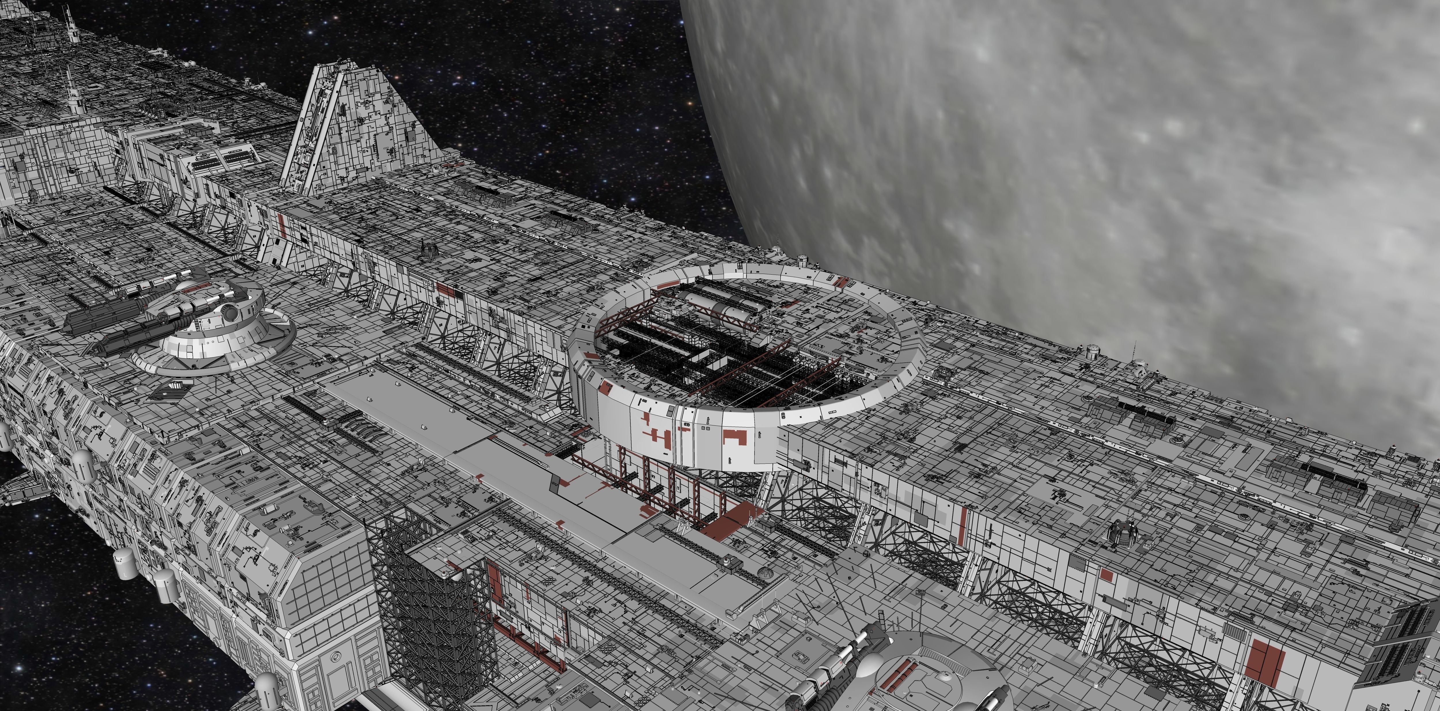 starship troopers lunar base 3D model_3