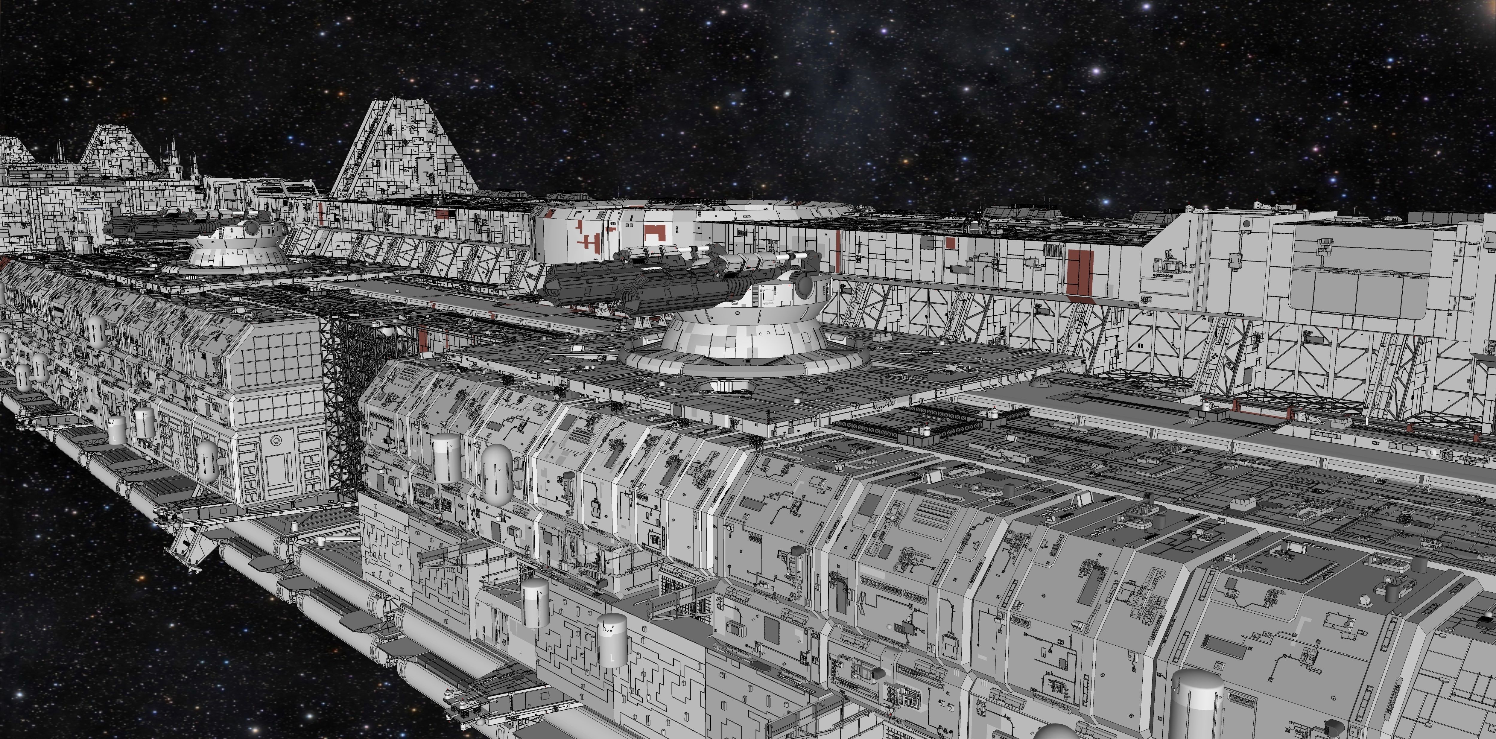 starship troopers lunar base 3D model_7