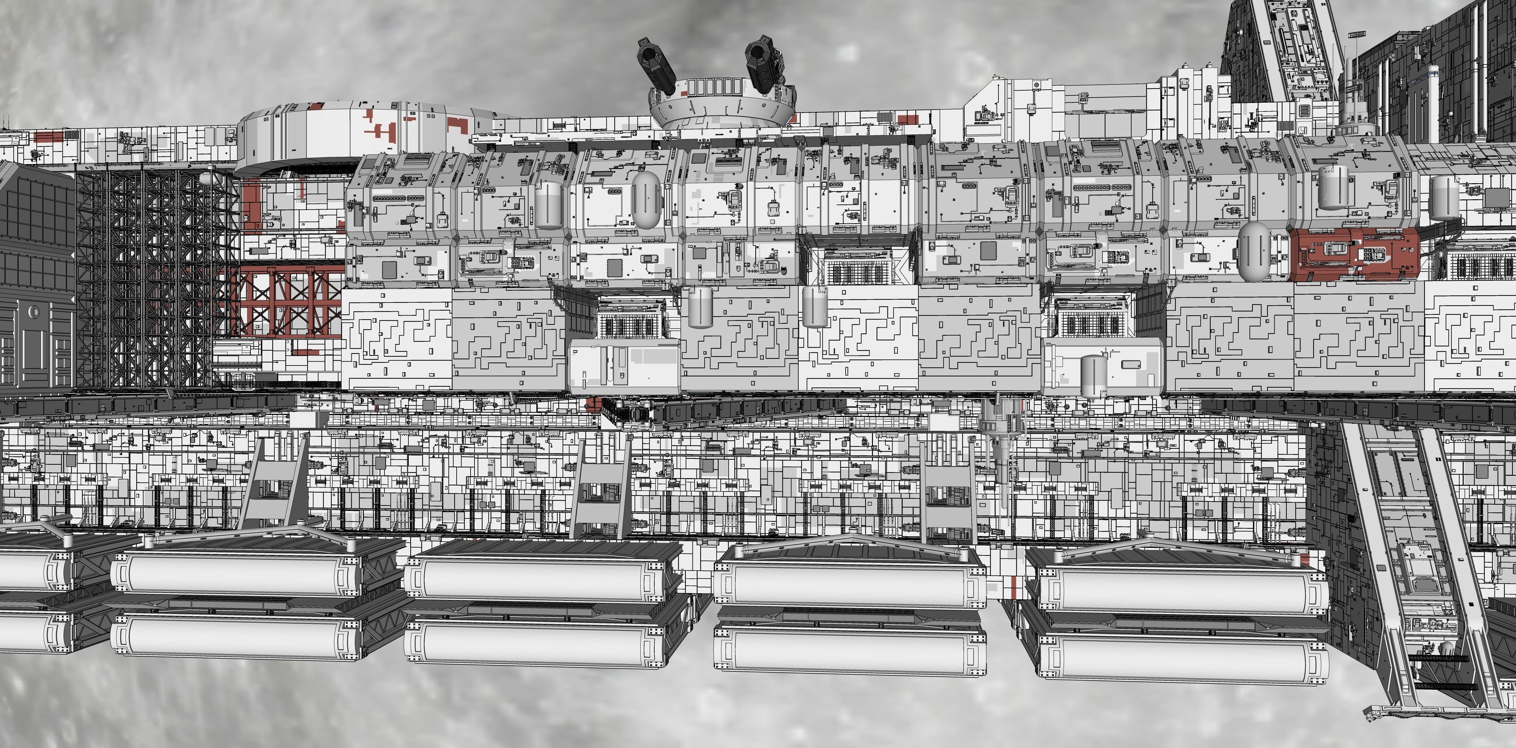 starship troopers lunar base 3D model_49