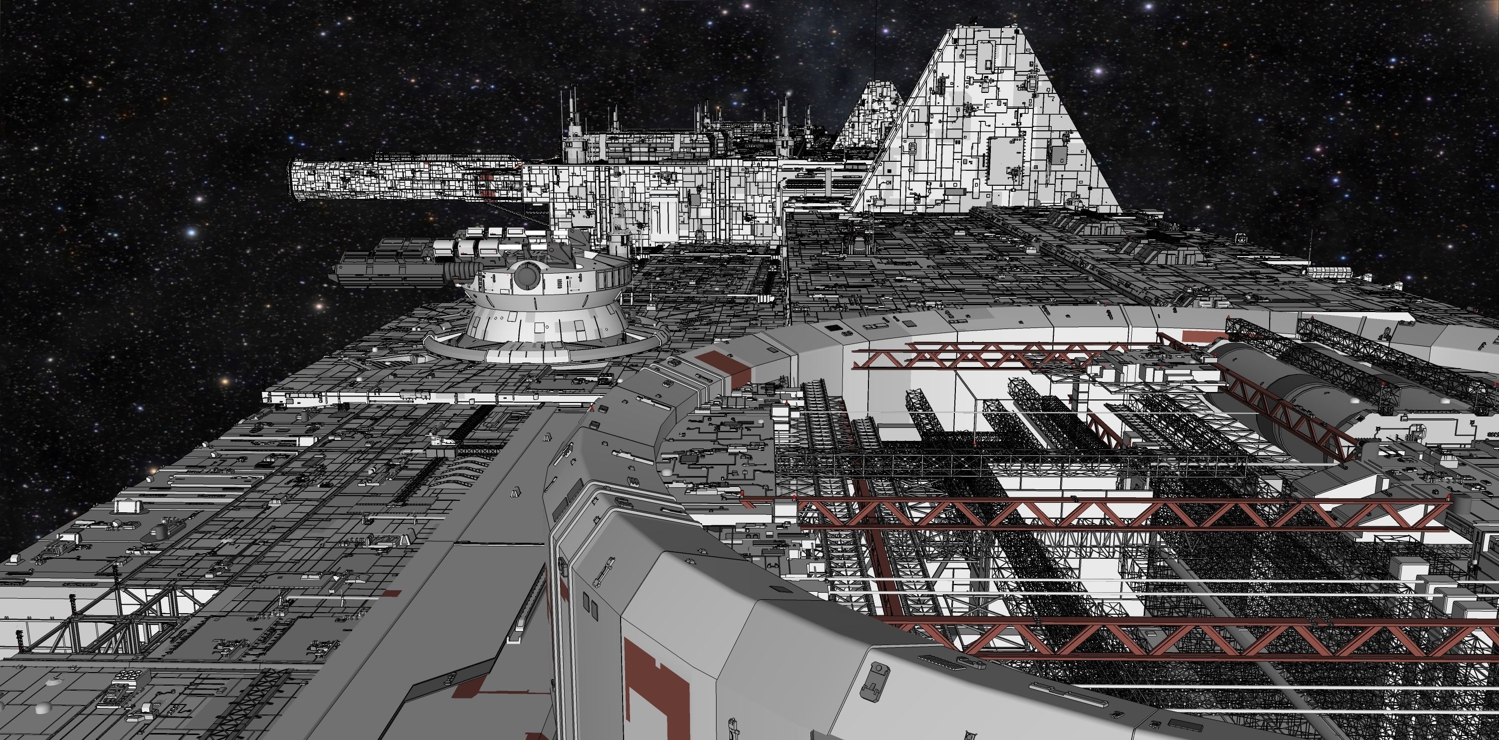 starship troopers lunar base 3D model_5