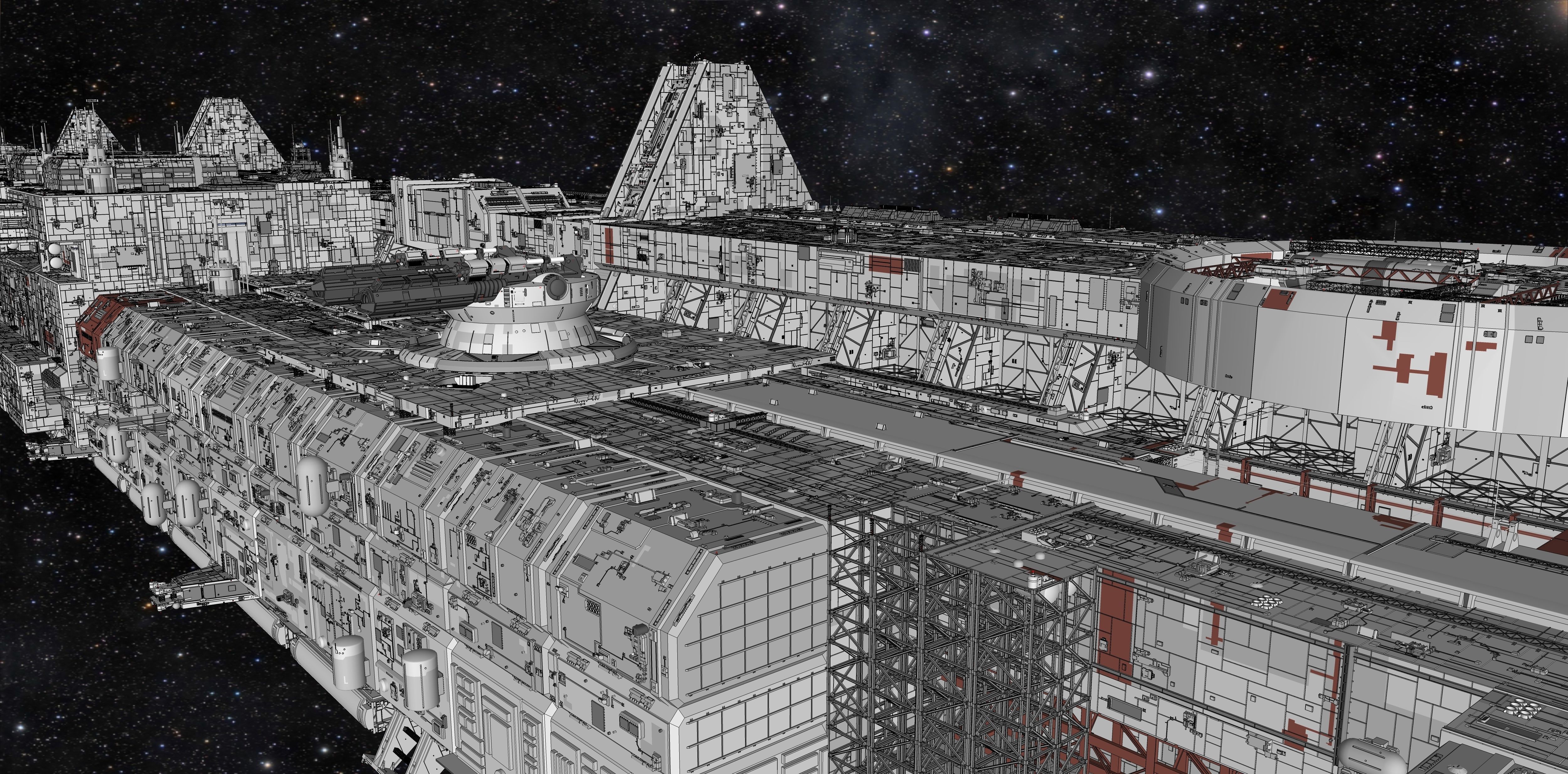 starship troopers lunar base 3D model_6