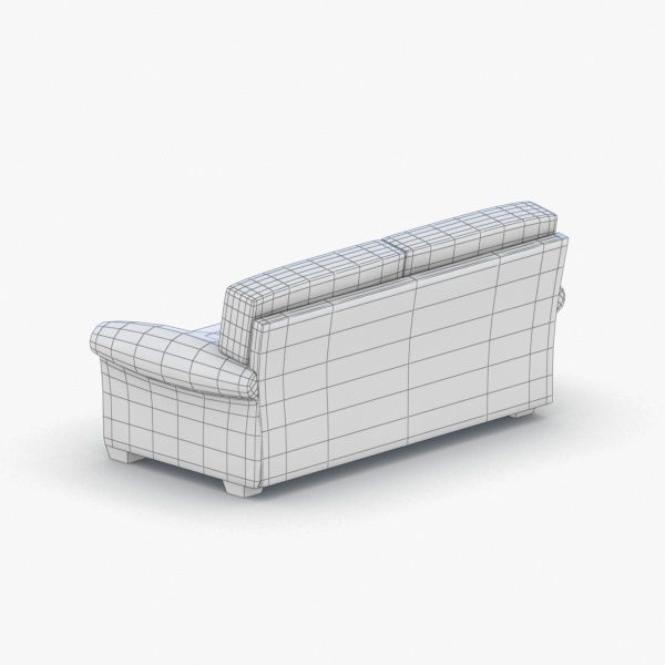 1102 - Sofa Low-poly 3D model_4