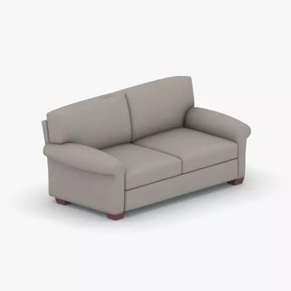 1102 - Sofa Low-poly 3D model_0