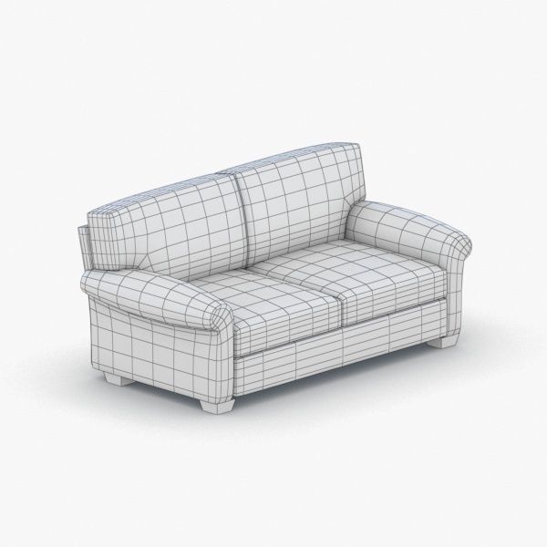 1102 - Sofa Low-poly 3D model_2