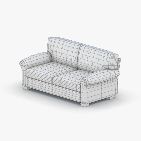 1102 - Sofa Low-poly 3D model_1