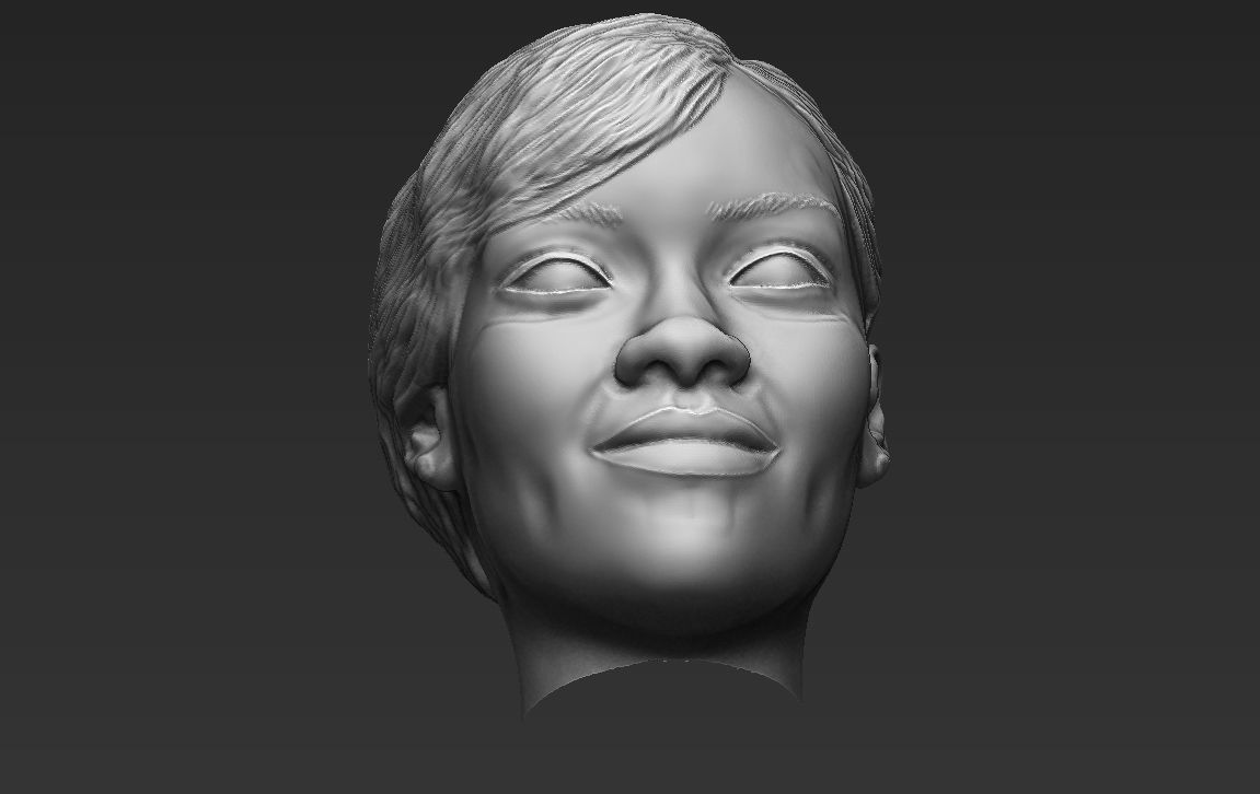 Rihanna standard version only mesh 3D model_8