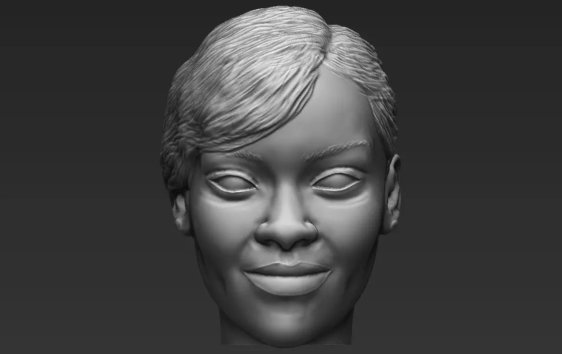 Rihanna standard version only mesh 3D model_0