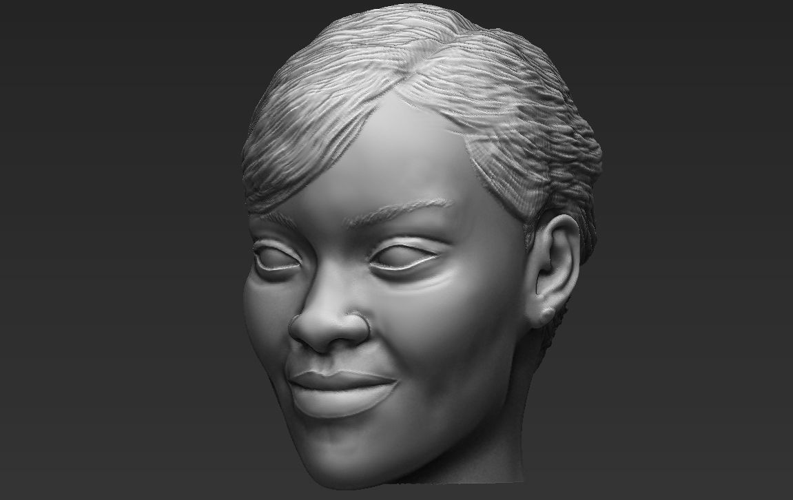 Rihanna standard version only mesh 3D model_1