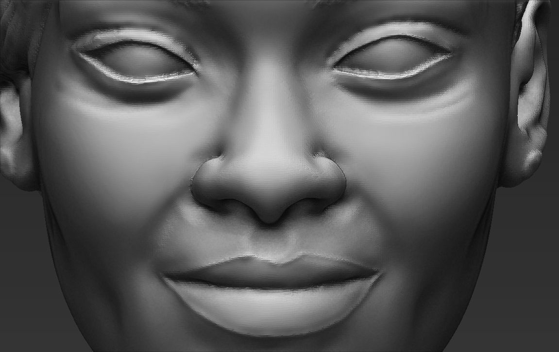 Rihanna standard version only mesh 3D model_14