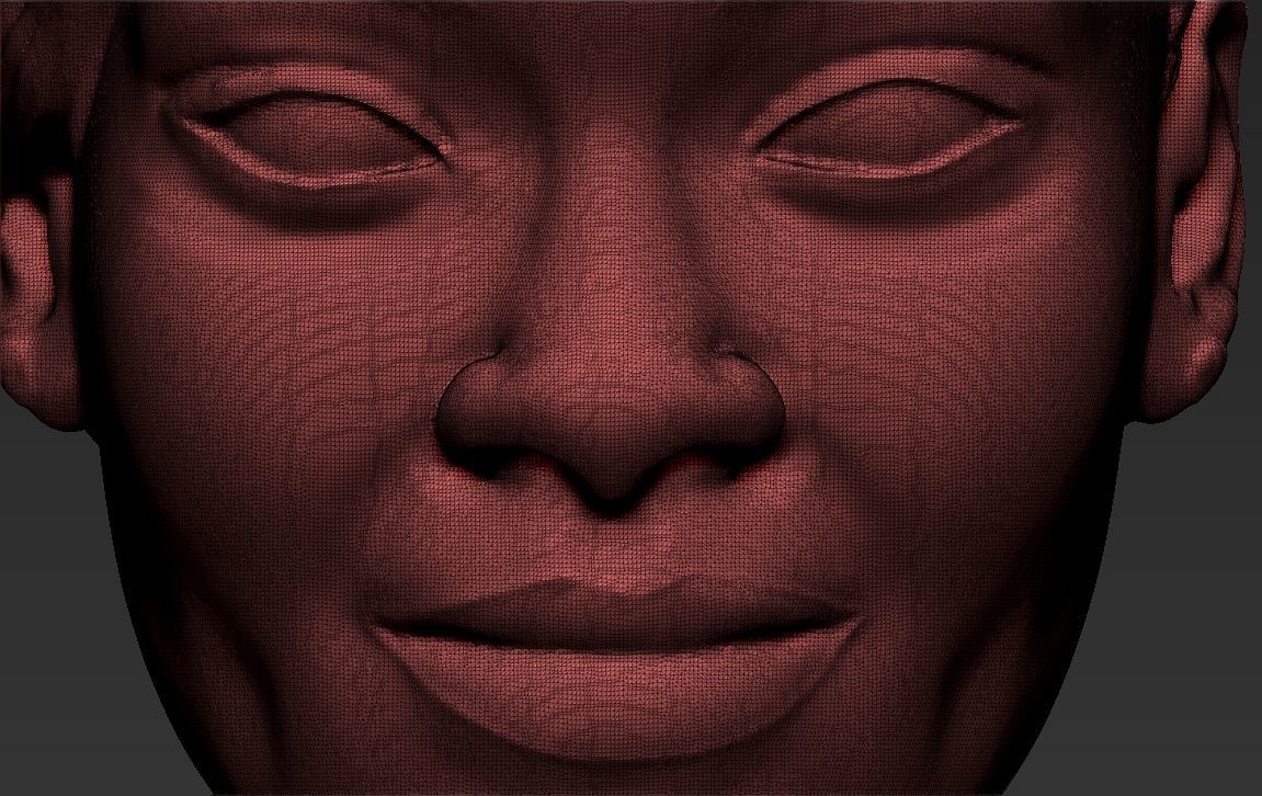 Rihanna standard version only mesh 3D model_16