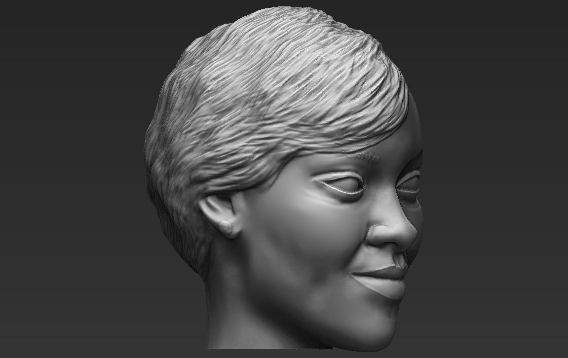 Rihanna standard version only mesh 3D model_7