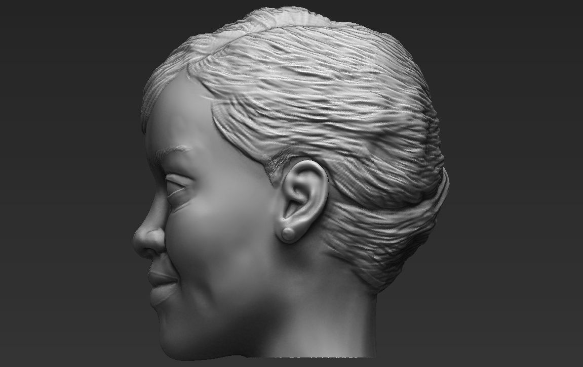 Rihanna standard version only mesh 3D model_2