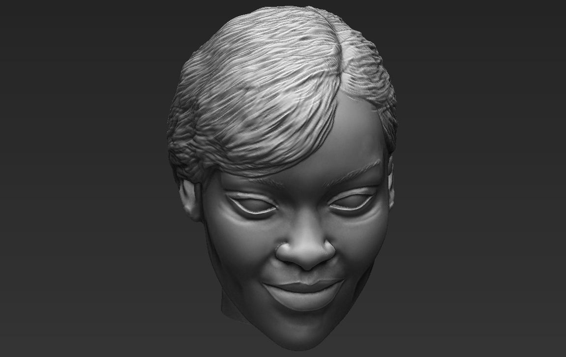 Rihanna standard version only mesh 3D model_10
