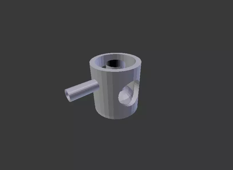 piece metal handle Free 3D model