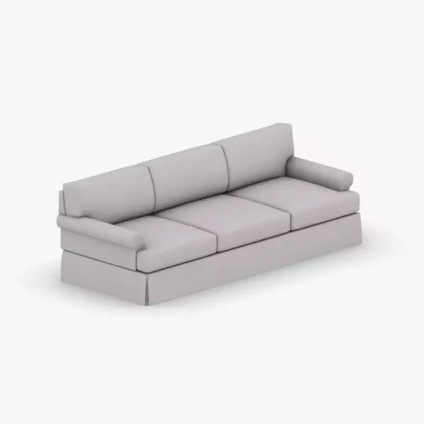 1107 - Sofa Low-poly 3D model_0