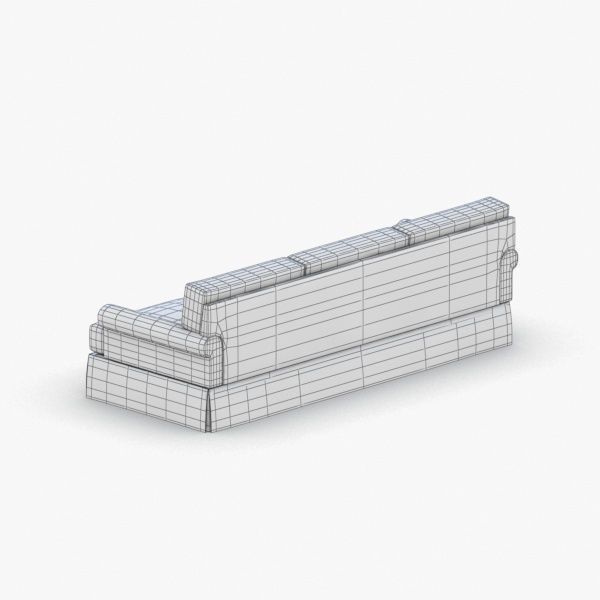 1107 - Sofa Low-poly 3D model_3