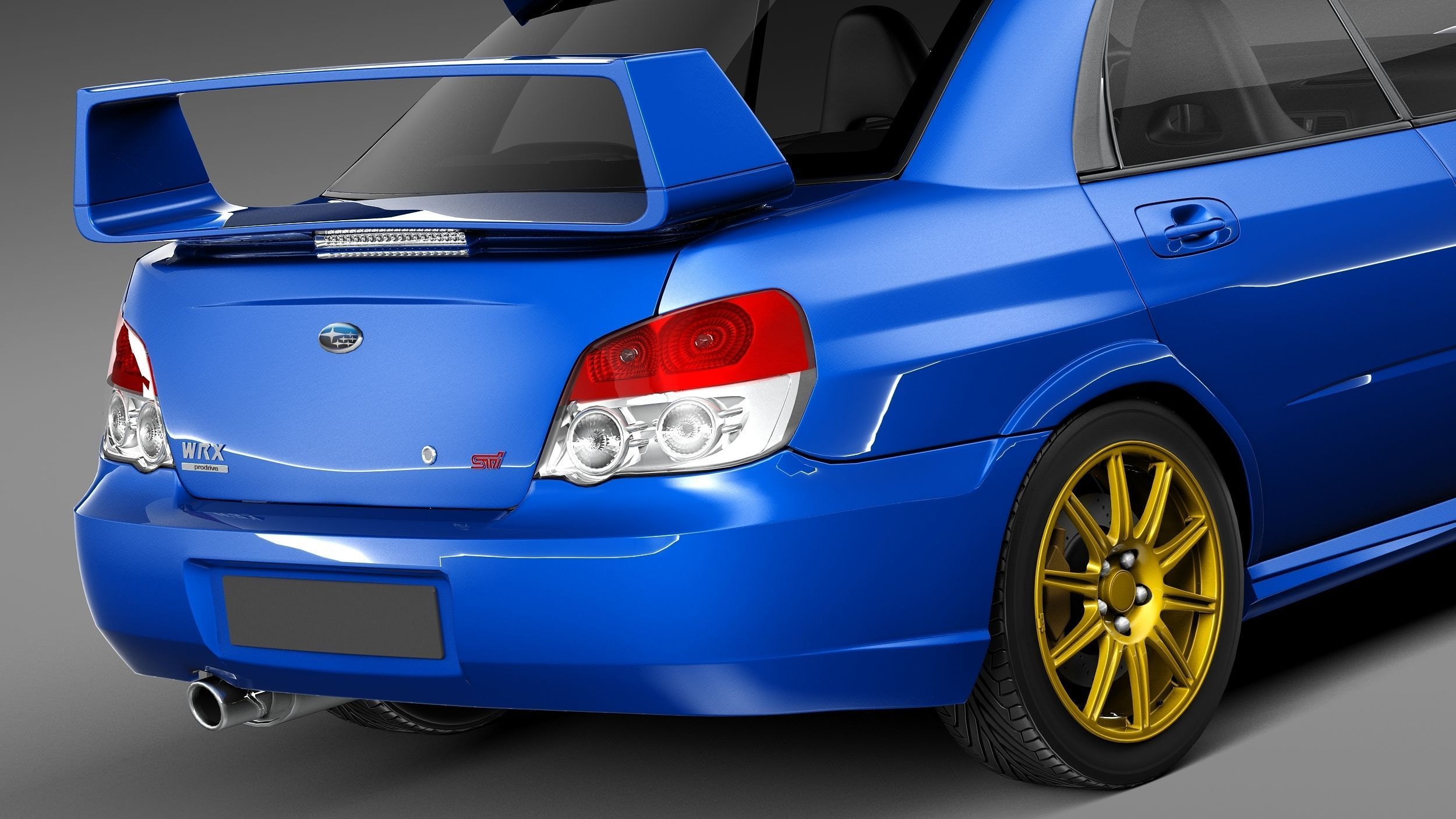 Subaru Impreza STi 2006 3D model_3