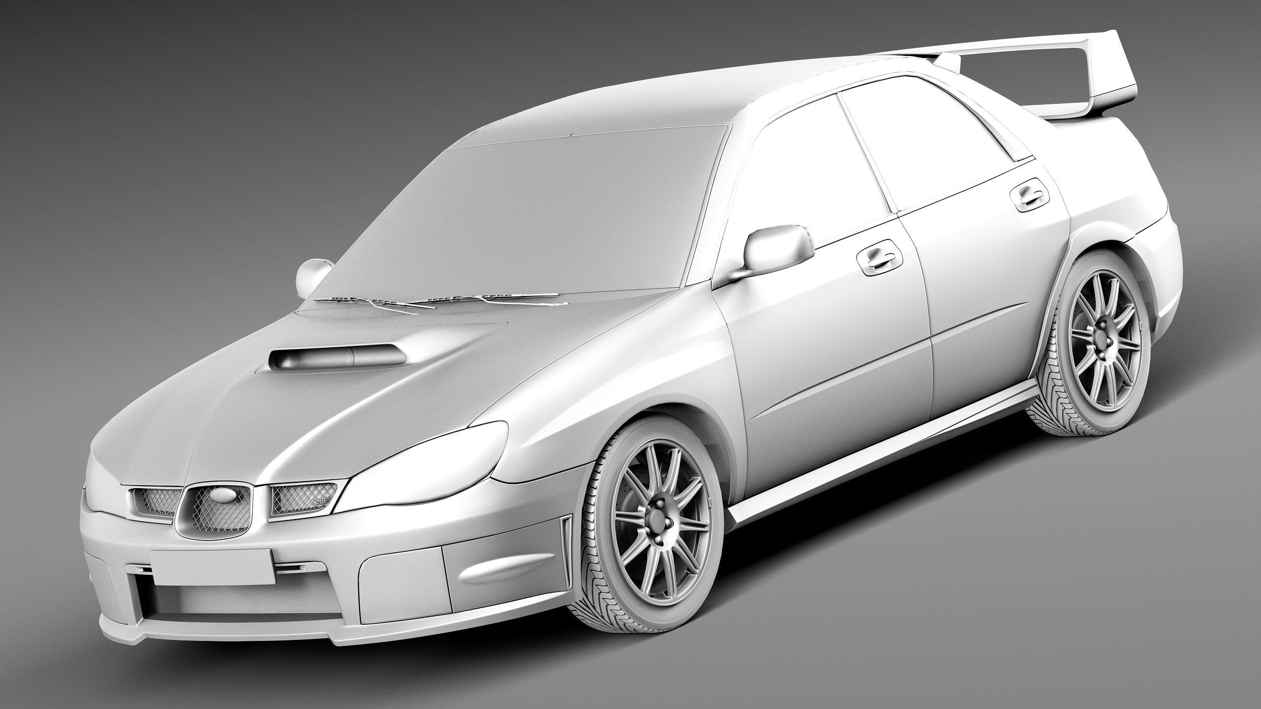 Subaru Impreza STi 2006 3D model_8