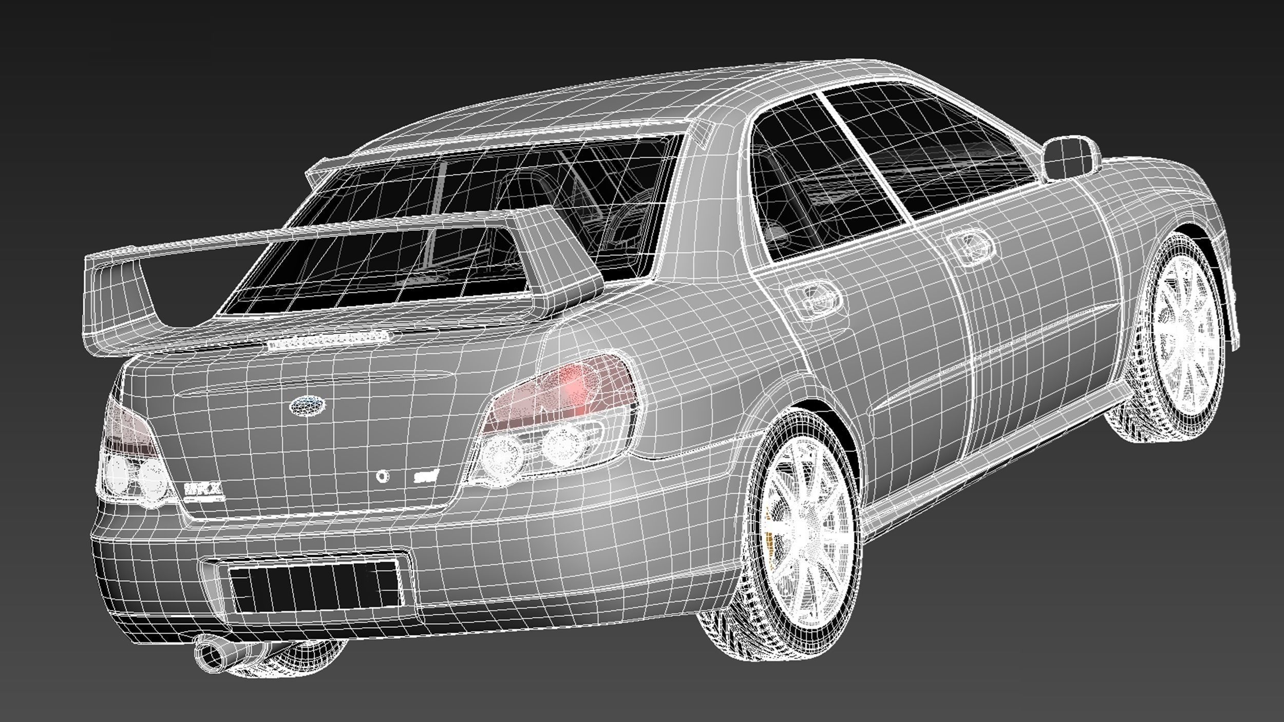 Subaru Impreza STi 2006 3D model_17