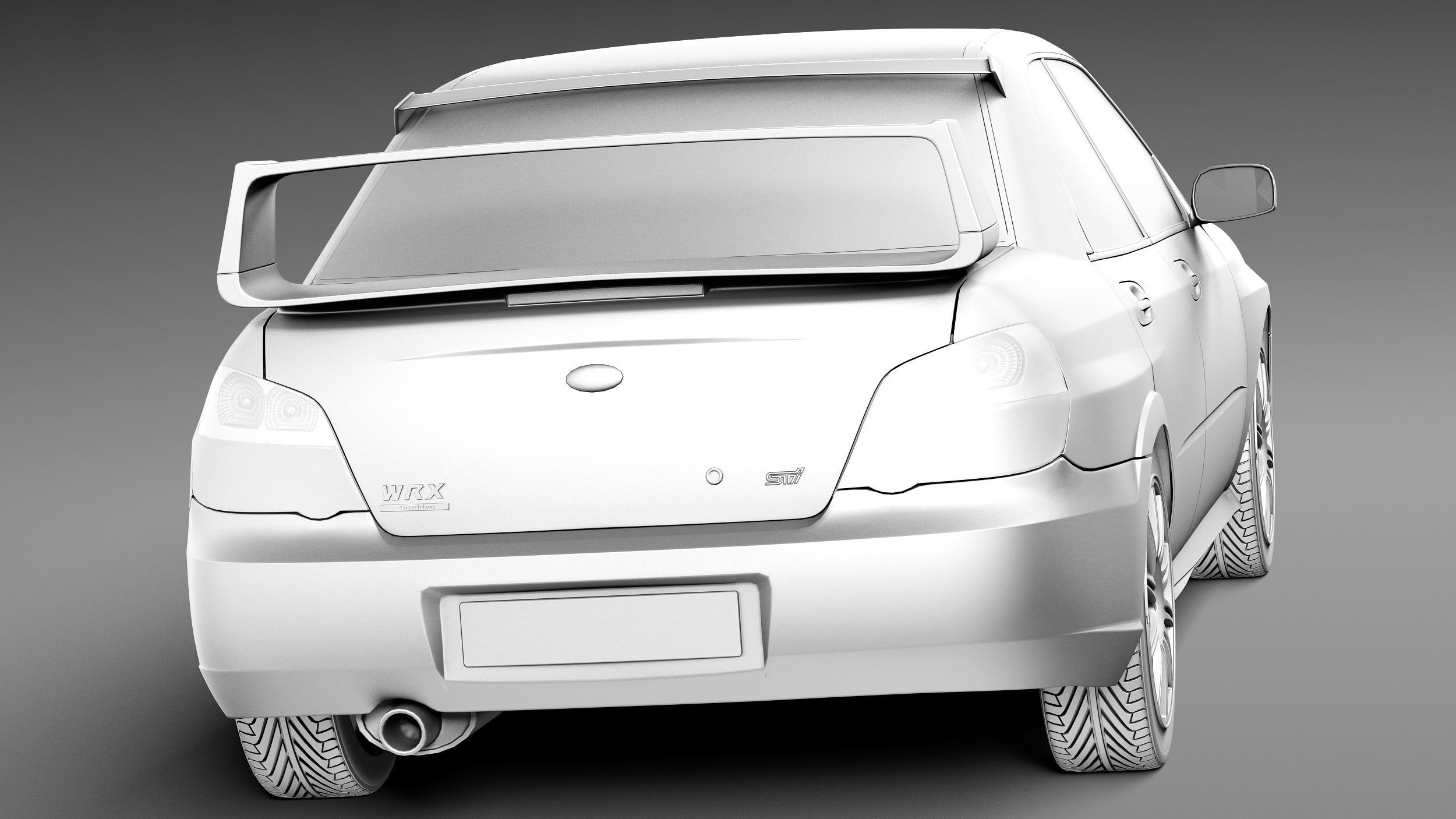 Subaru Impreza STi 2006 3D model_13