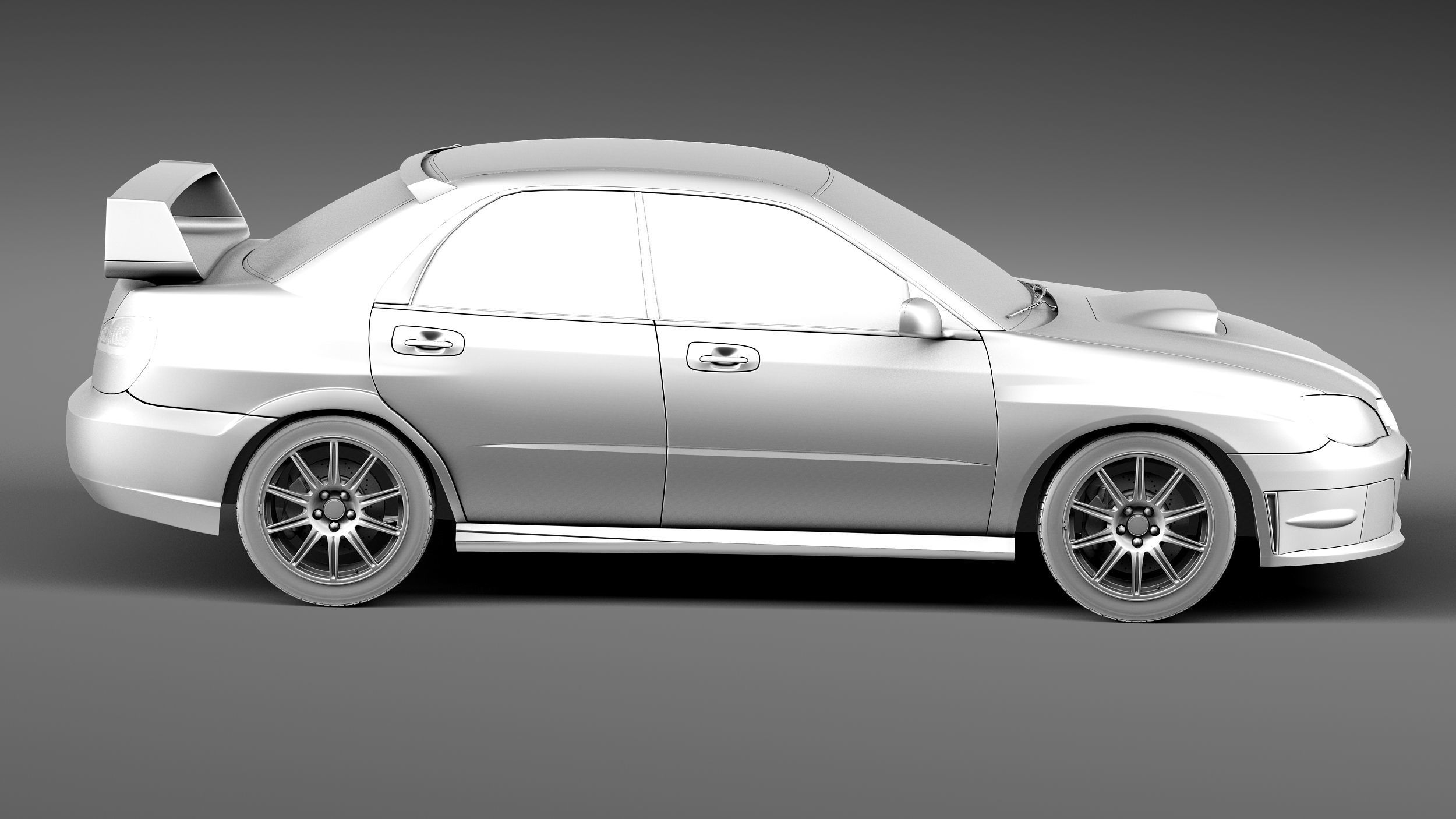 Subaru Impreza STi 2006 3D model_14