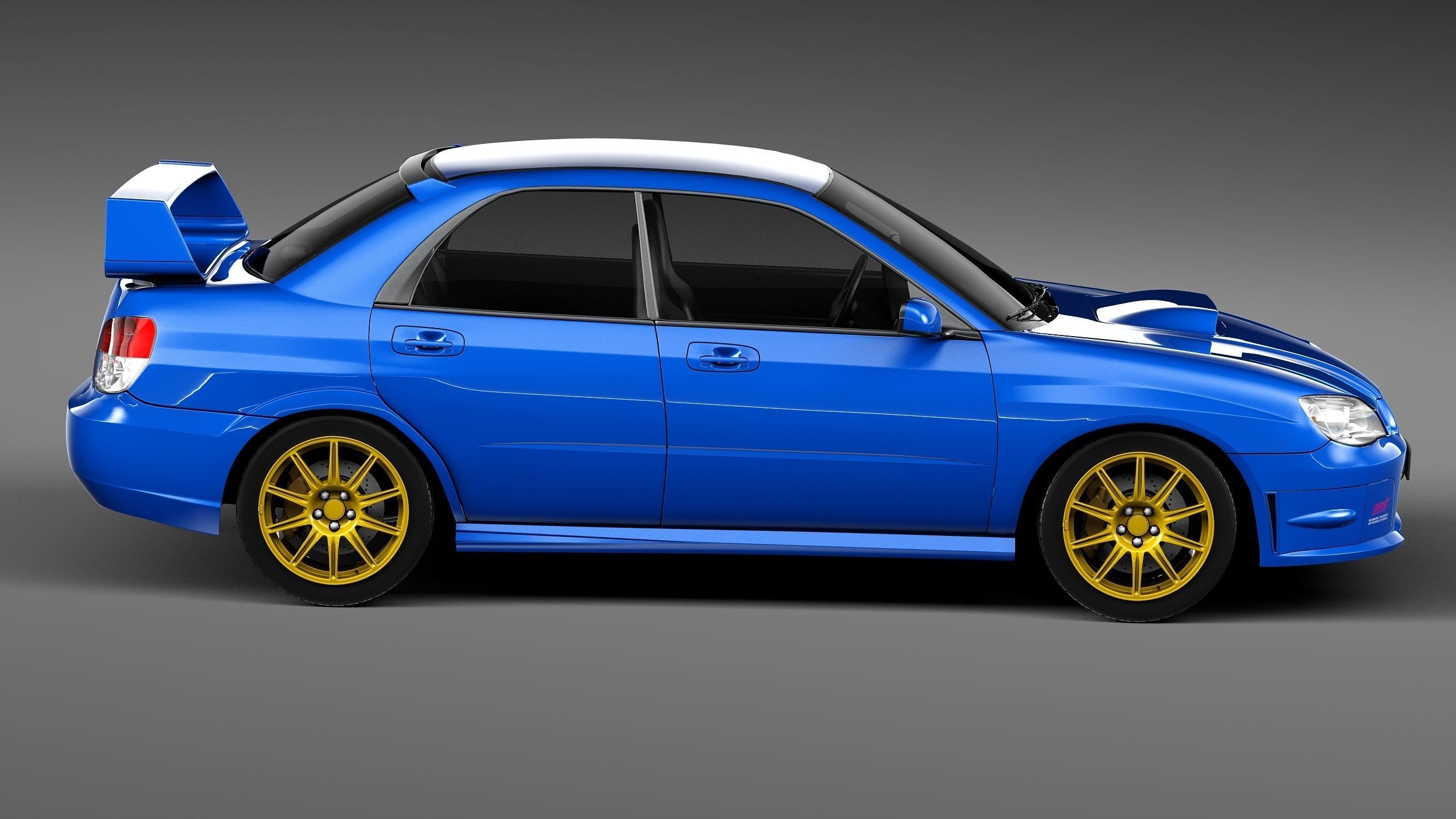 Subaru Impreza STi 2006 3D model_6