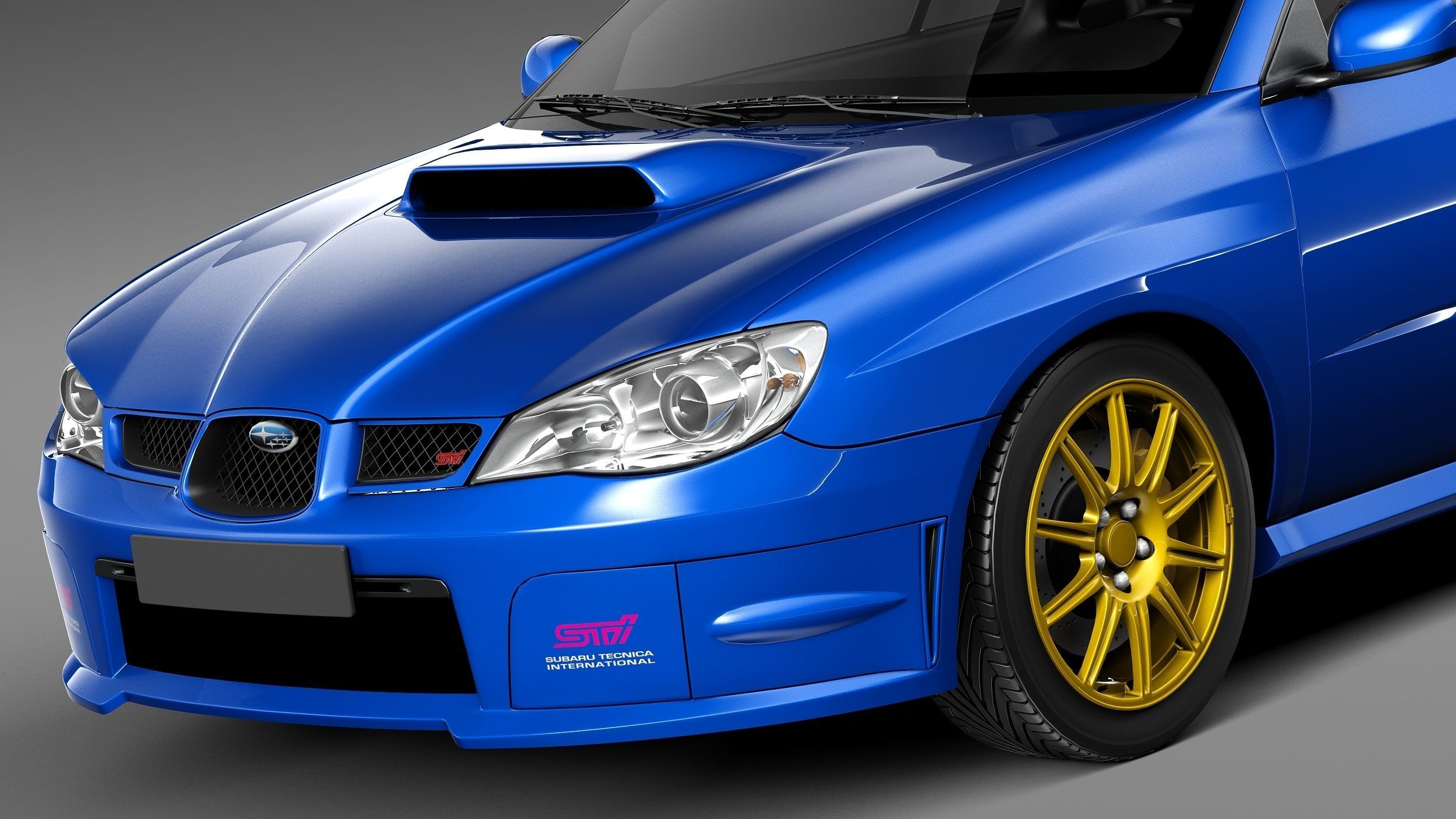 Subaru Impreza STi 2006 3D model_2