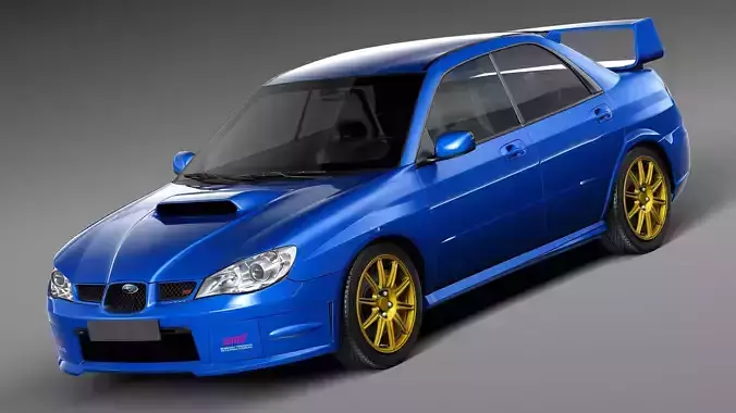 Subaru Impreza STi 2006 3D model