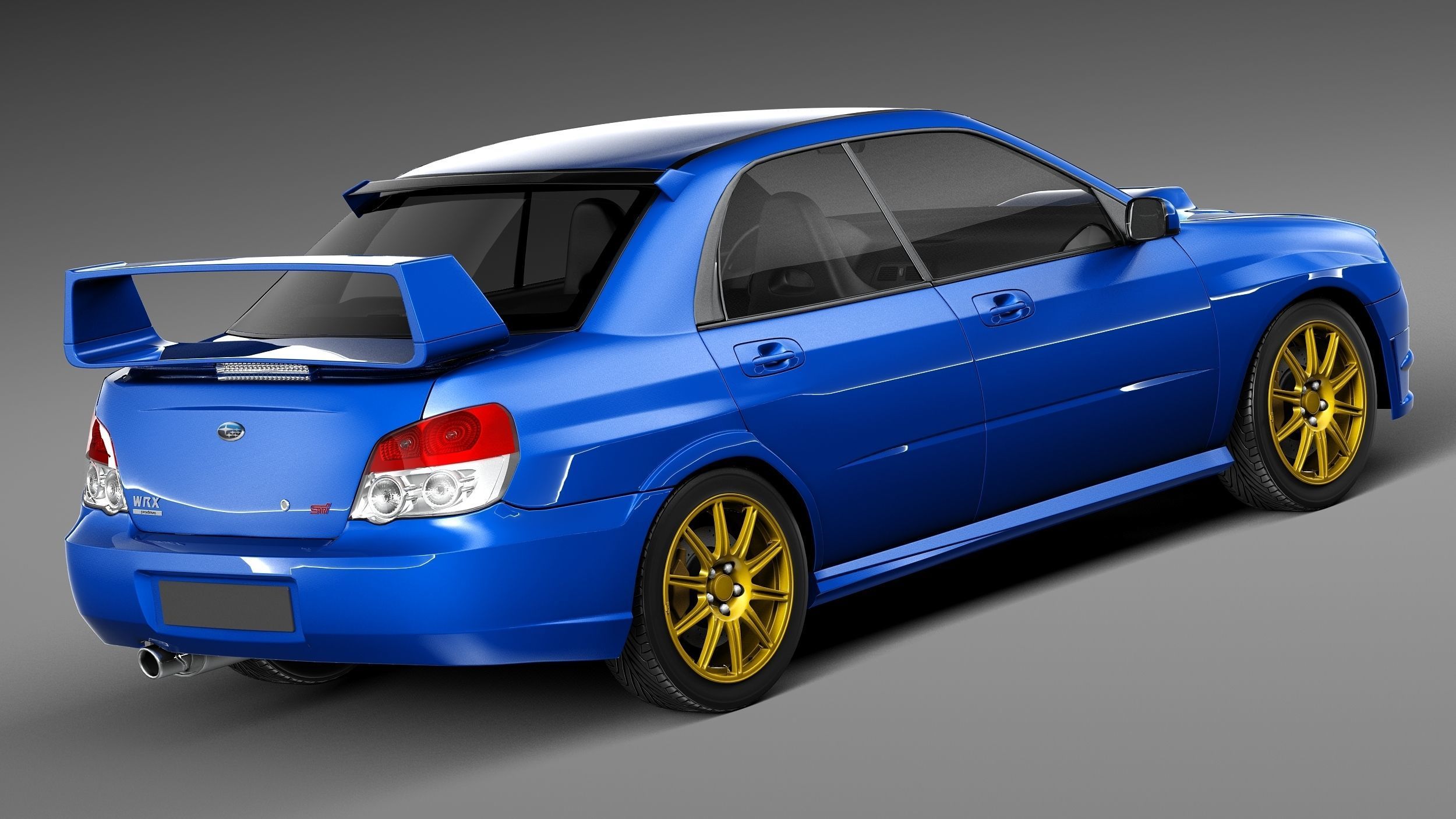 Subaru Impreza STi 2006 3D model_4