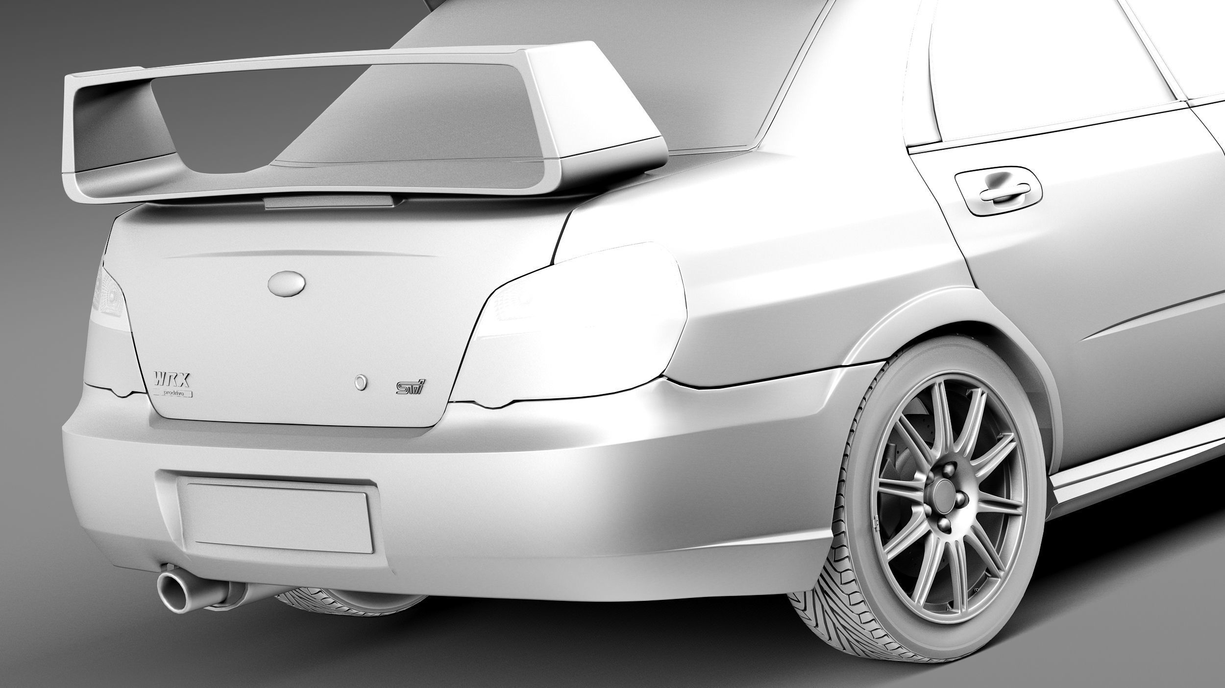 Subaru Impreza STi 2006 3D model_11