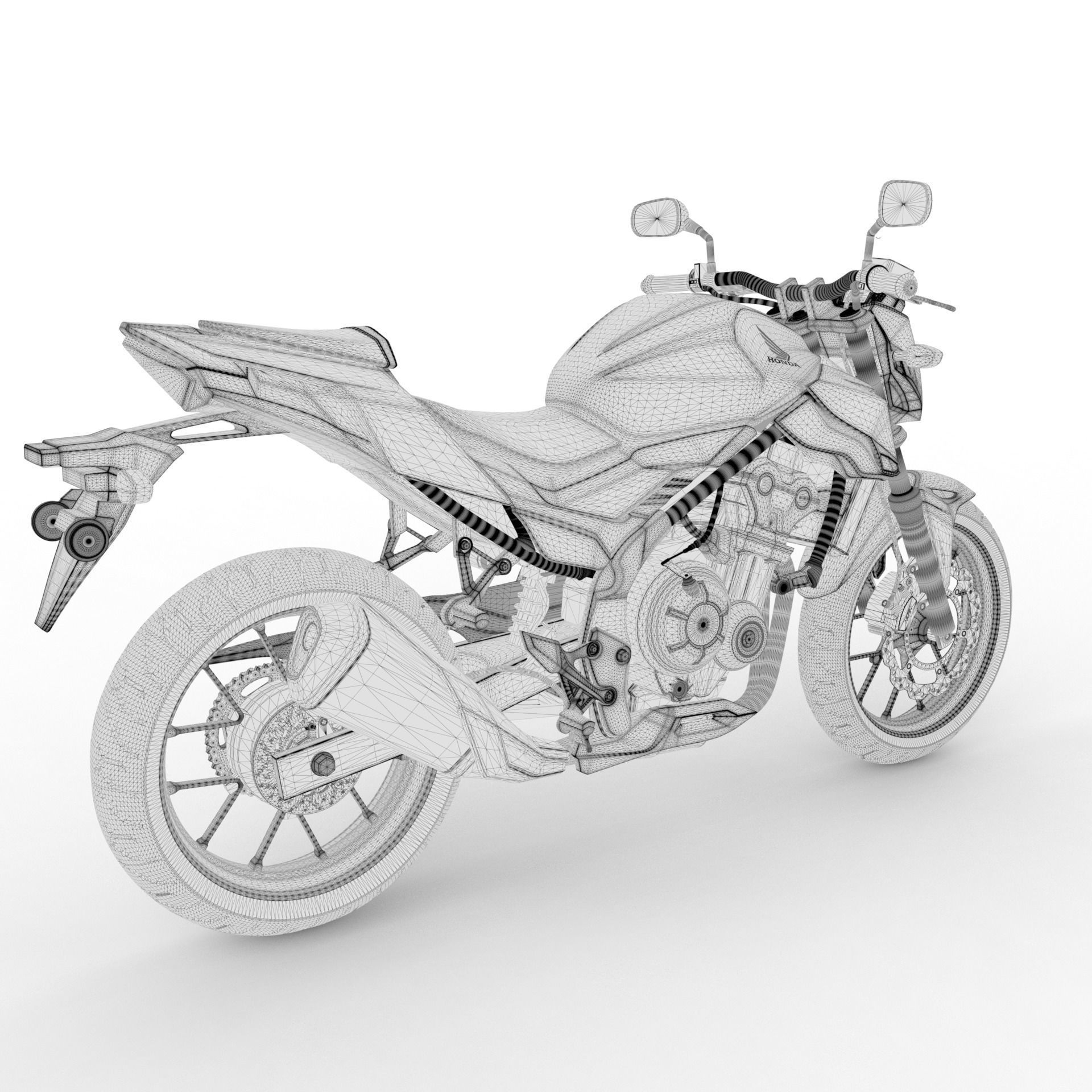 Honda CB500 f 2017 3D model_9