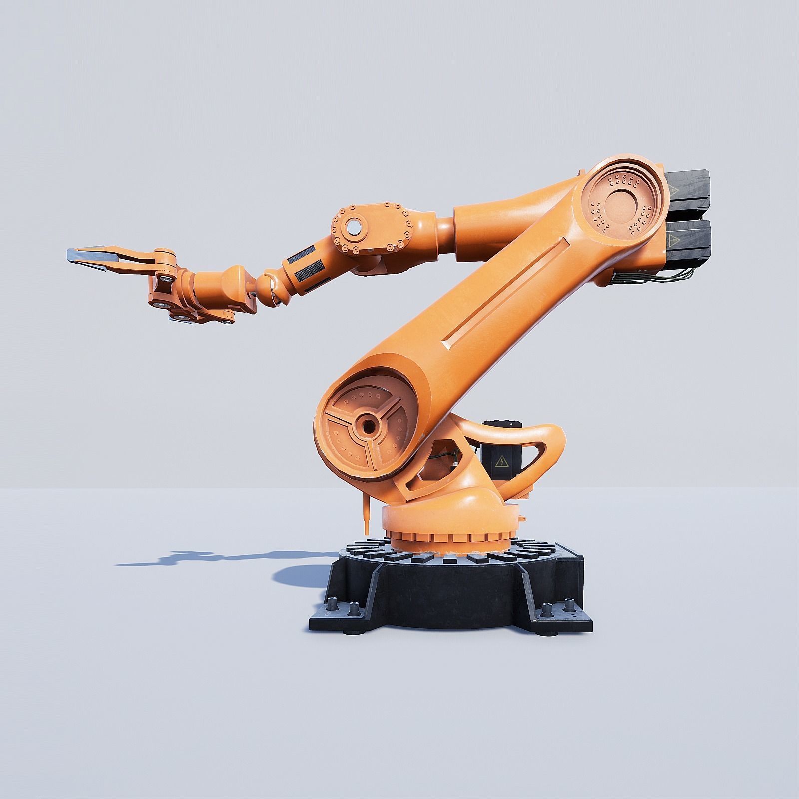 Manipulator Robot Low-poly 3D model_5