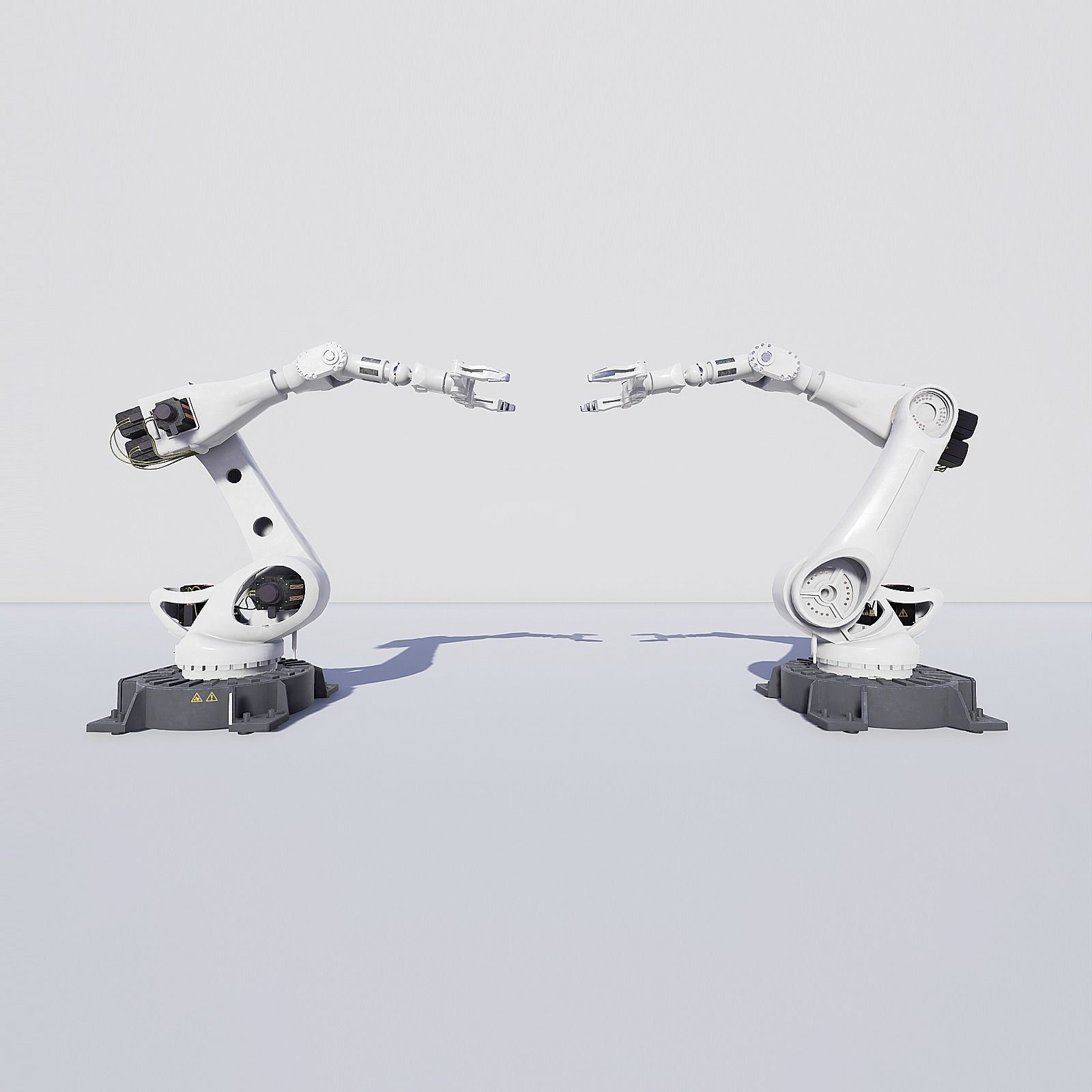 Manipulator Robot Low-poly 3D model_6