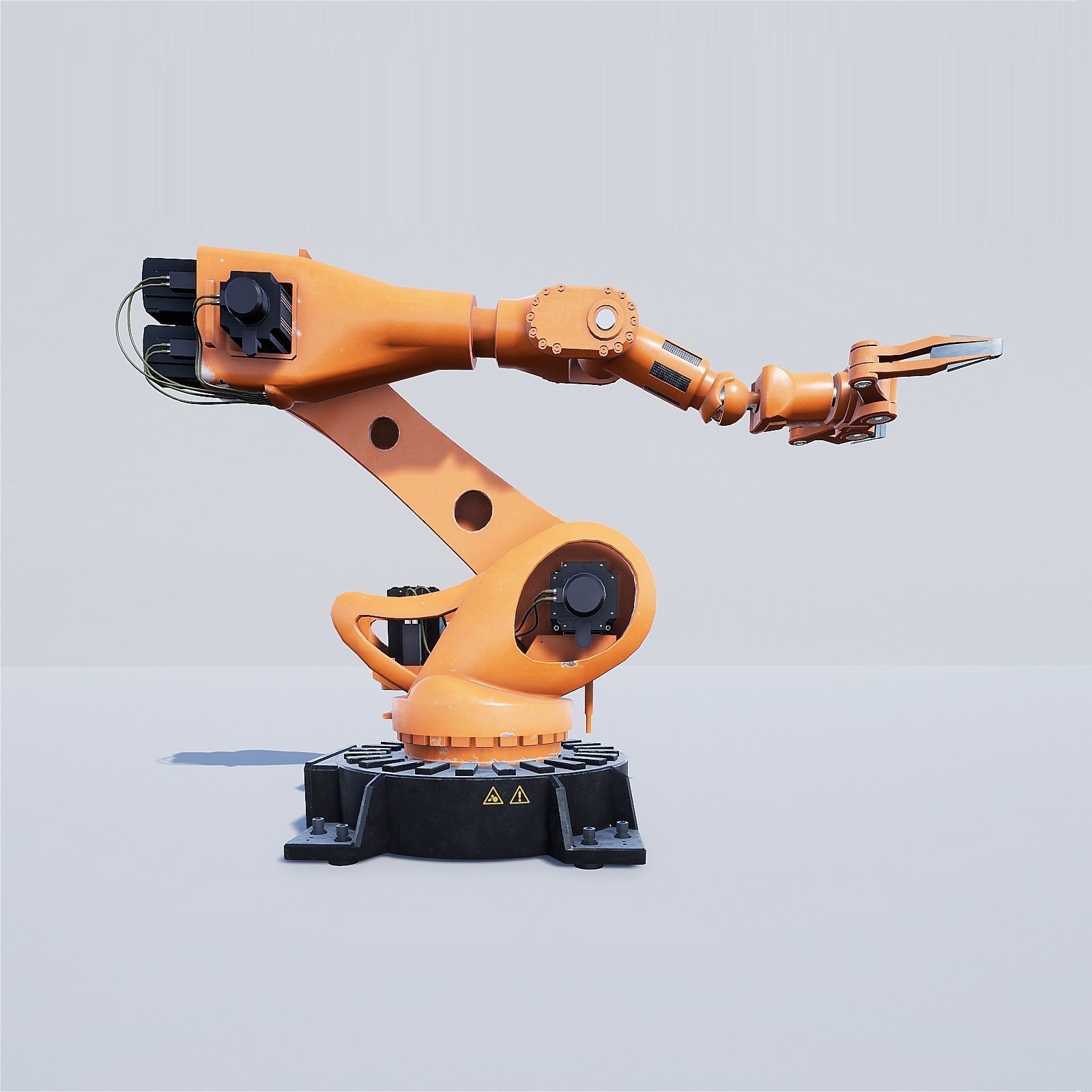 Manipulator Robot Low-poly 3D model_3