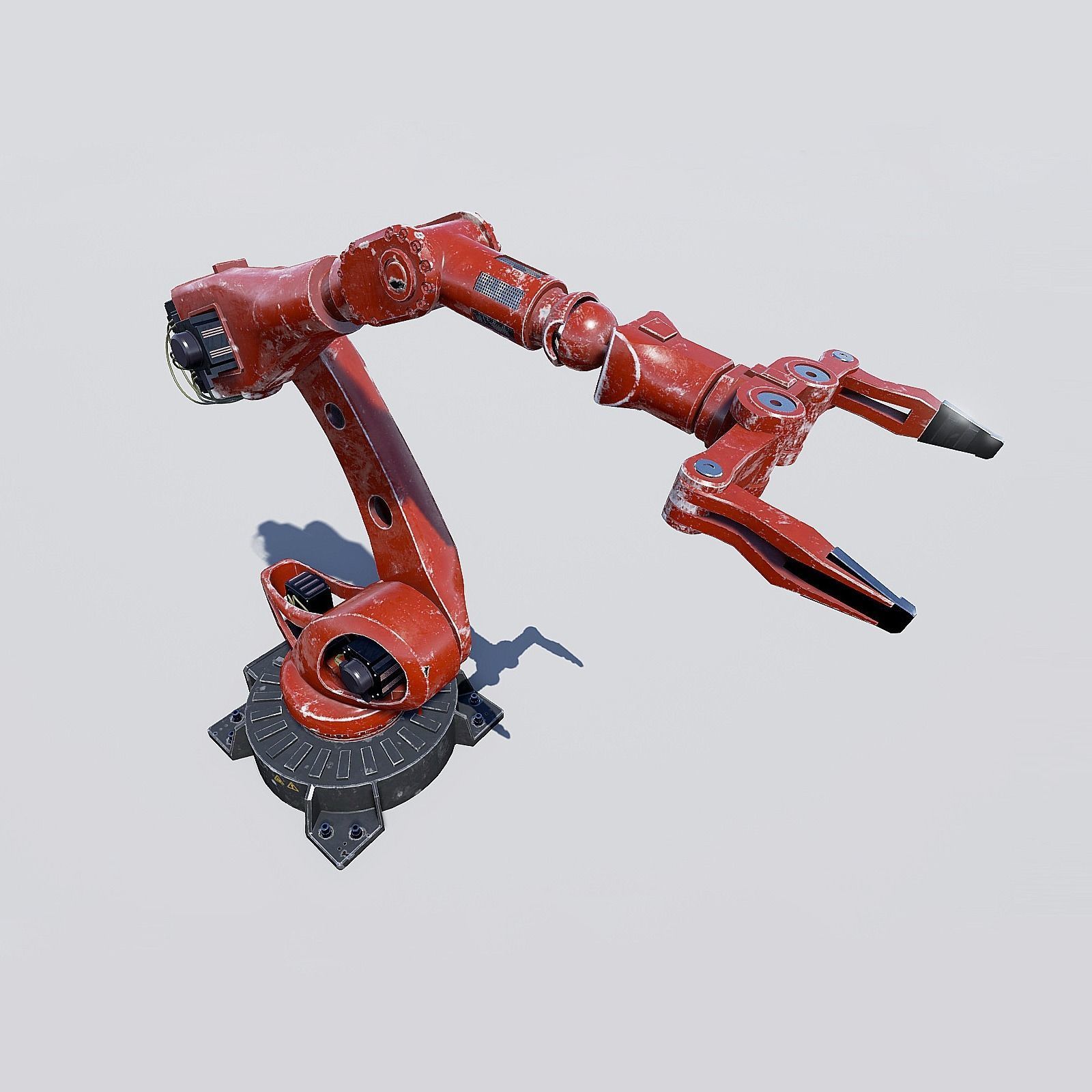 Manipulator Robot Low-poly 3D model_4