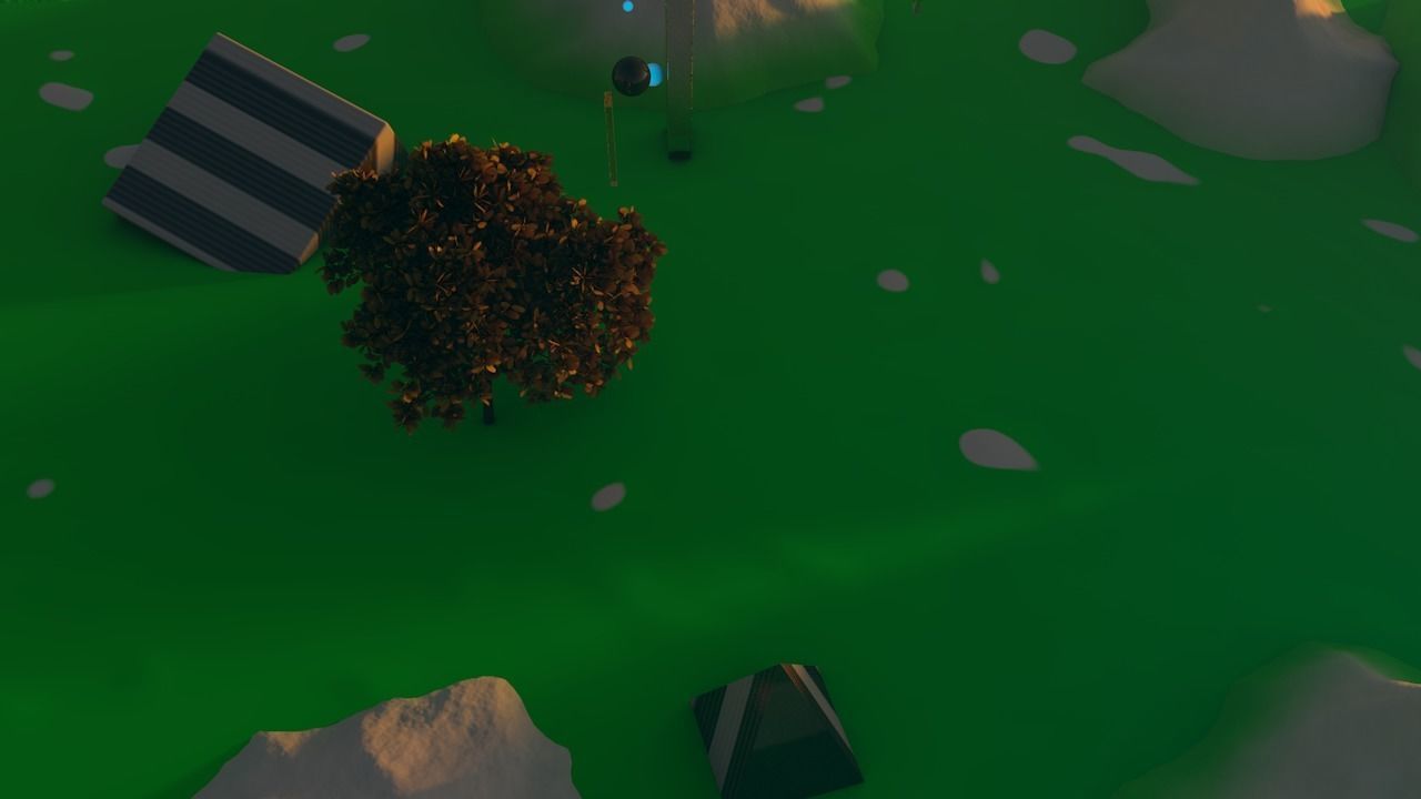 SCI-FI garden  Low-poly 3D model_2