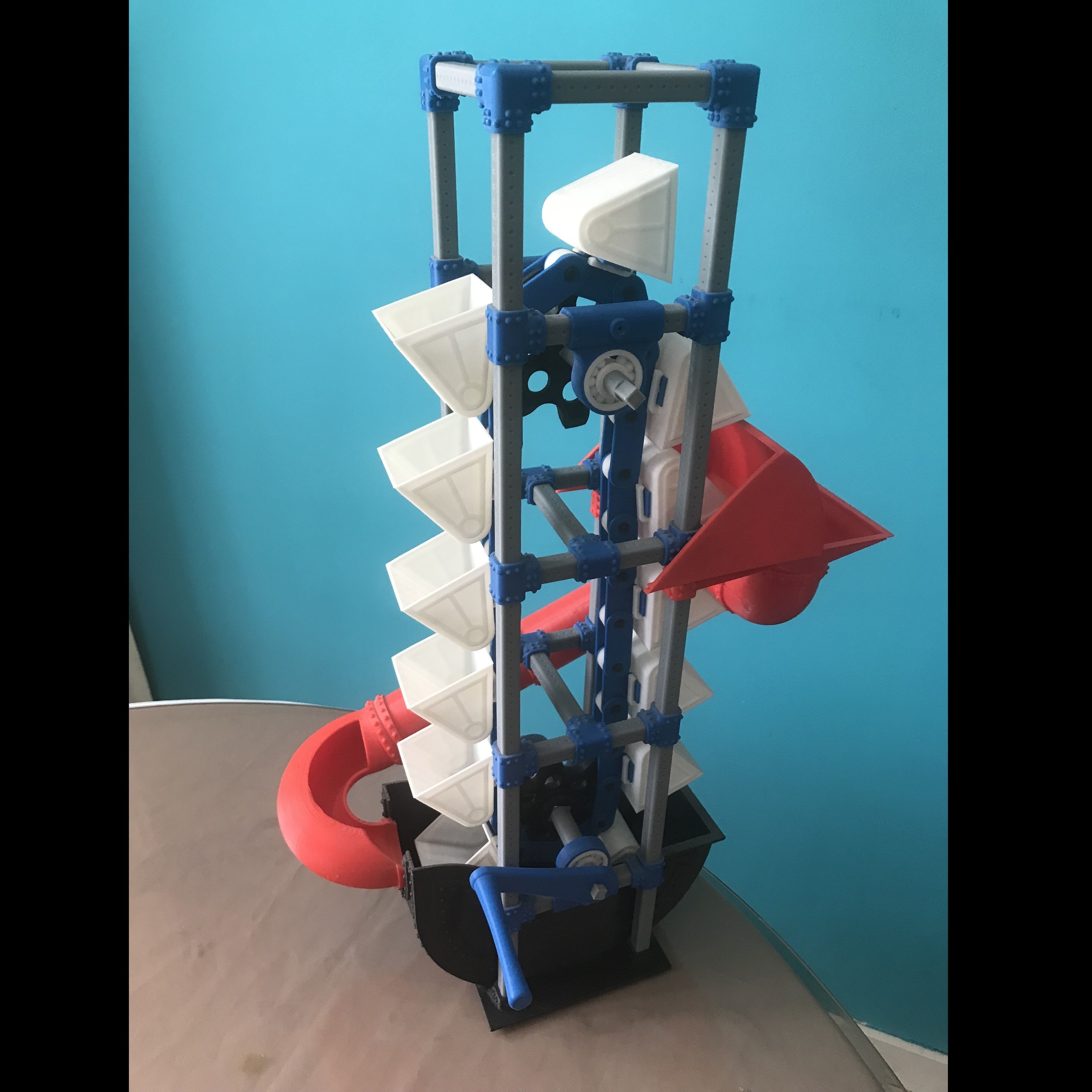 Modular Bucket Elevator - assembly expansible 3D print model_4