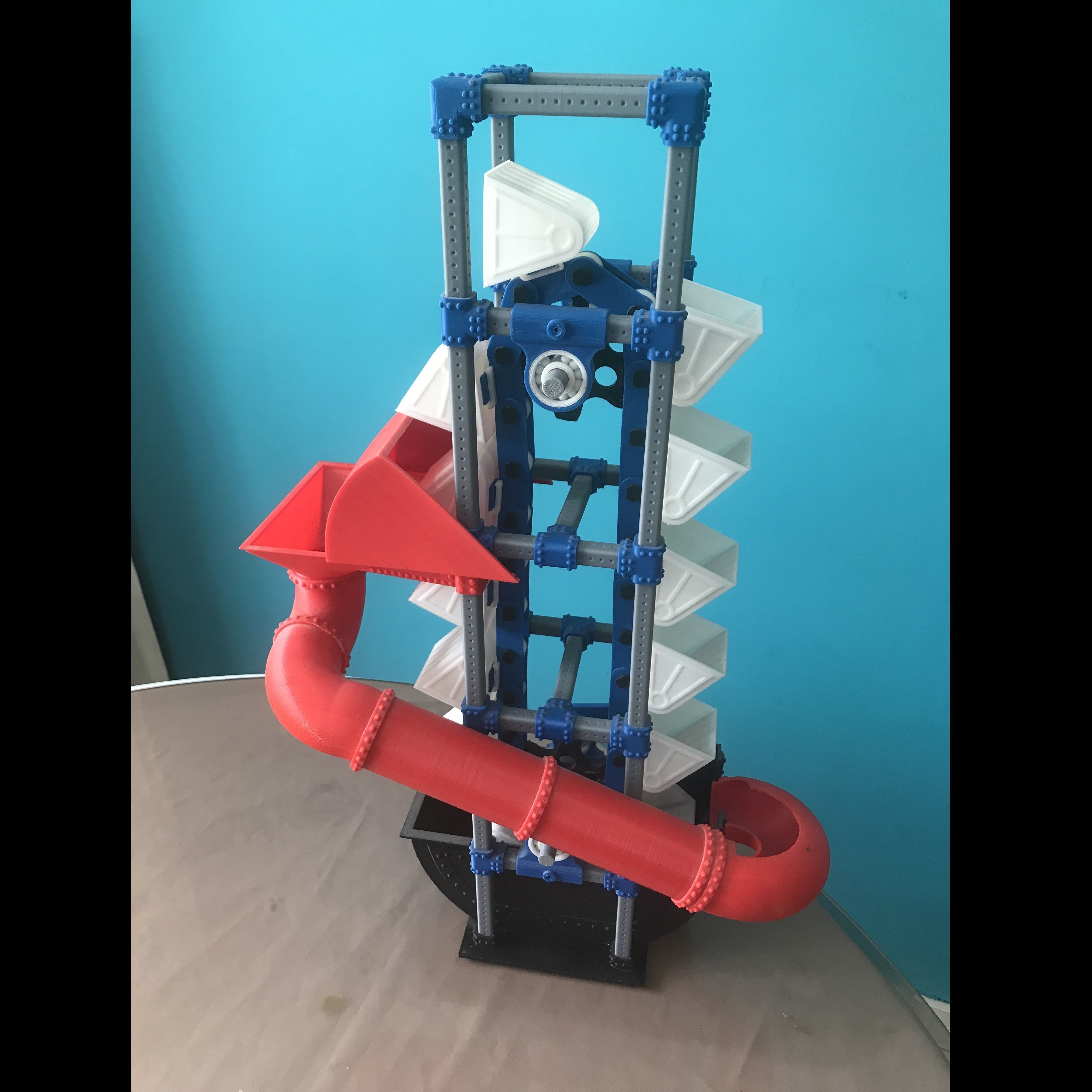Modular Bucket Elevator - assembly expansible 3D print model_5