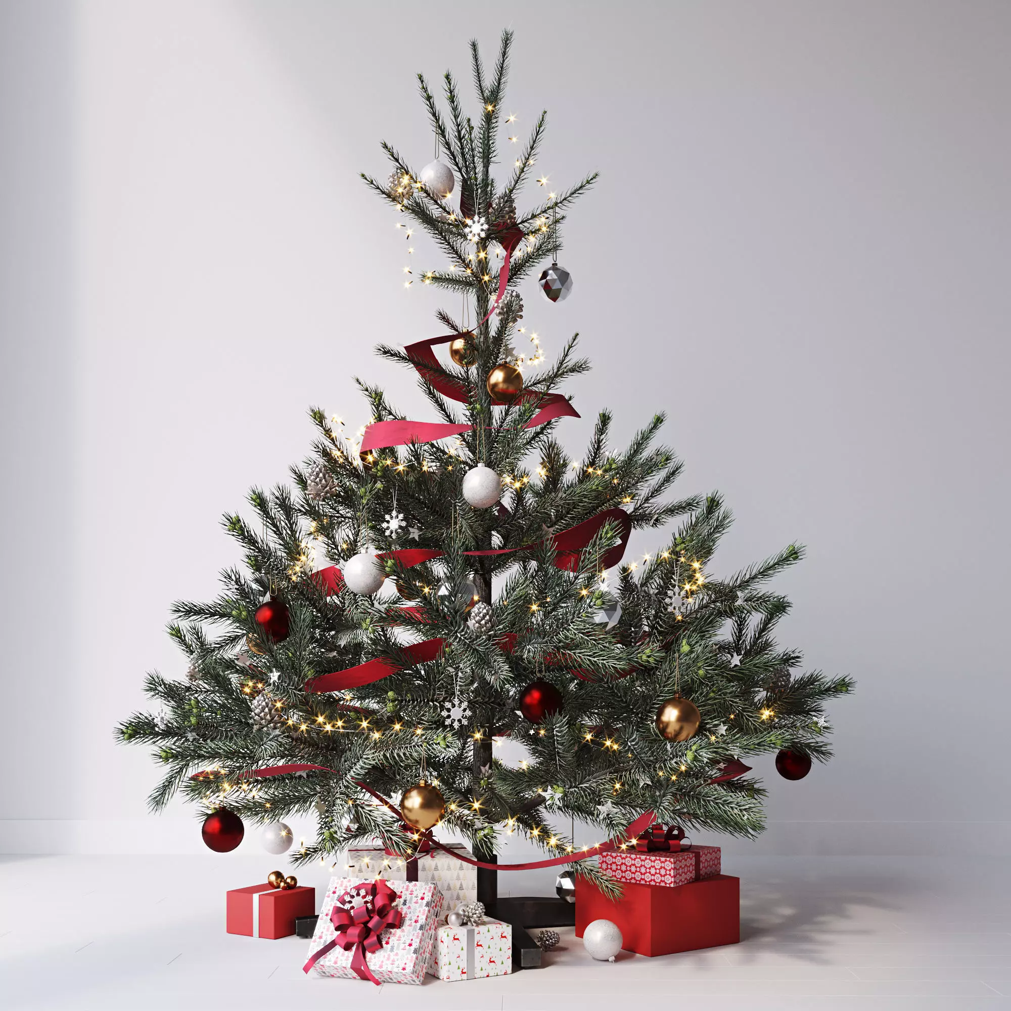 Christmas tree set 1 3D model