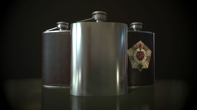Hip Flask 3D model