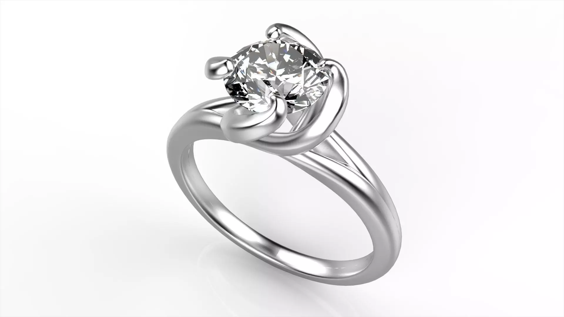 Daimond Engagement Ring 3D print model