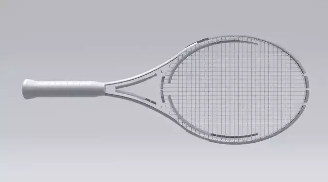 Tennis Racquet Architectural Space 3D model