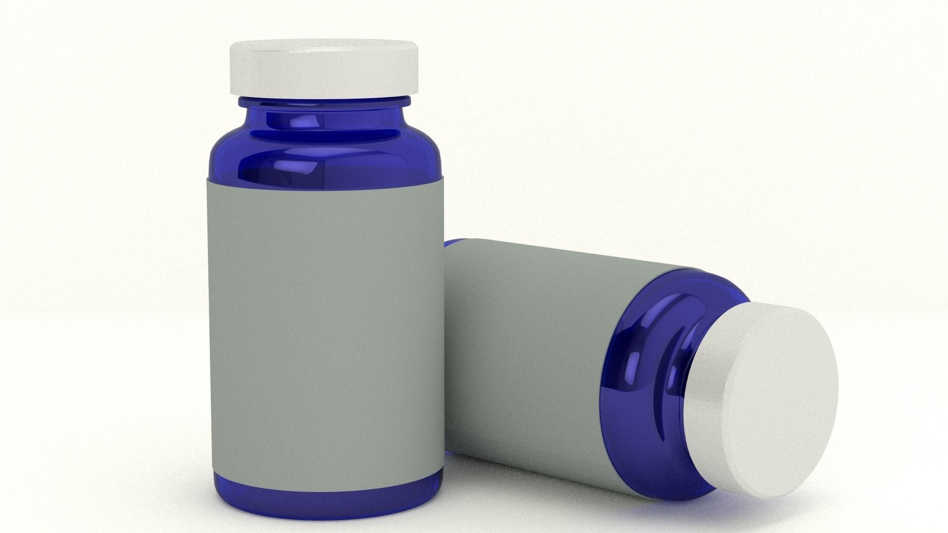 Medicine Bottle 3D Model .obj .3ds .fbx .blend .mtl