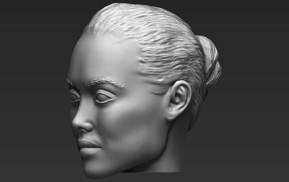 Angelina Jolie standard version only mesh 3D model_2