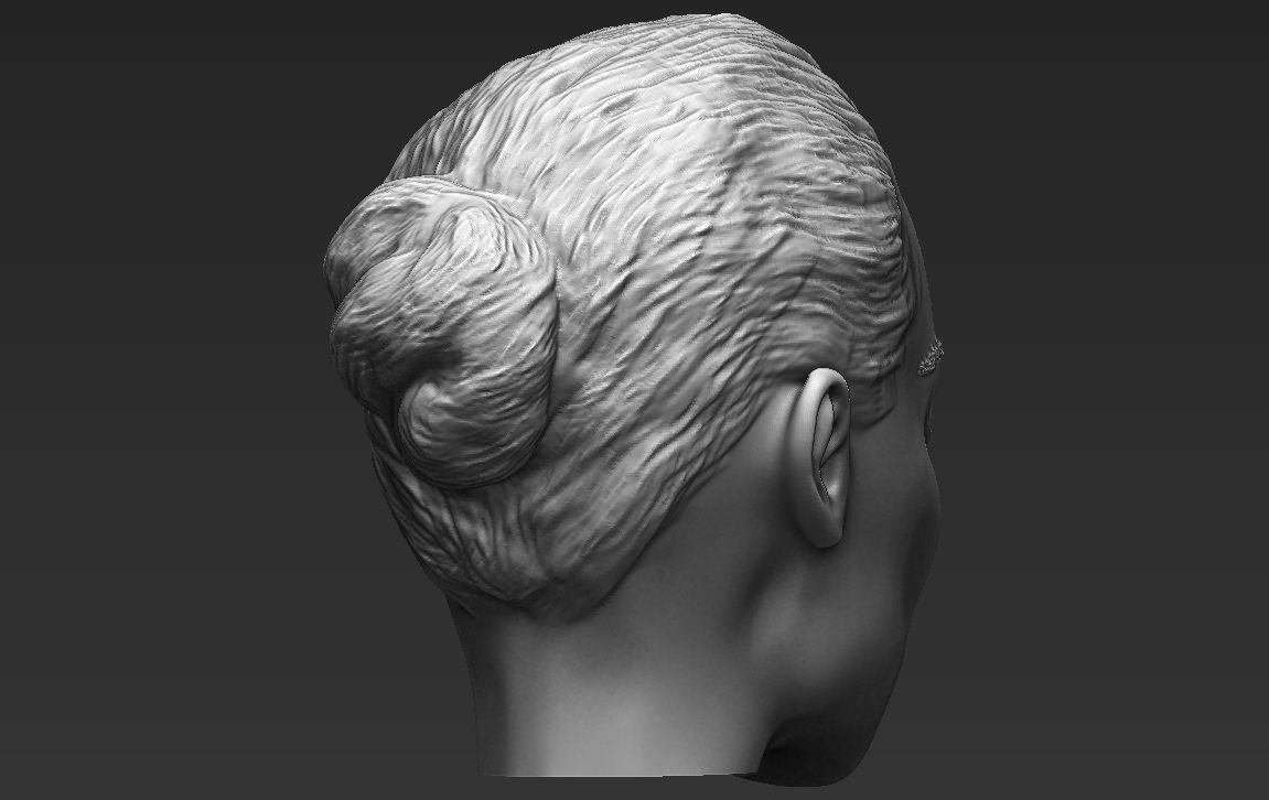 Angelina Jolie standard version only mesh 3D model_7