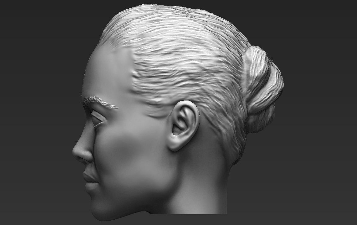 Angelina Jolie standard version only mesh 3D model_3