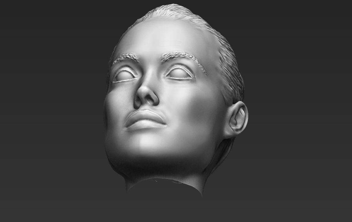 Angelina Jolie standard version only mesh 3D model_10